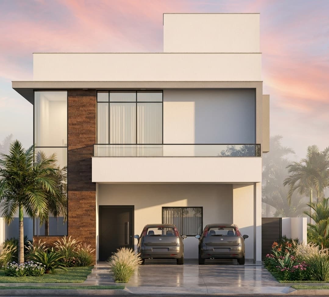 P168 - Projeto Sobrado 4 Quartos 3 Suítes 208m²
