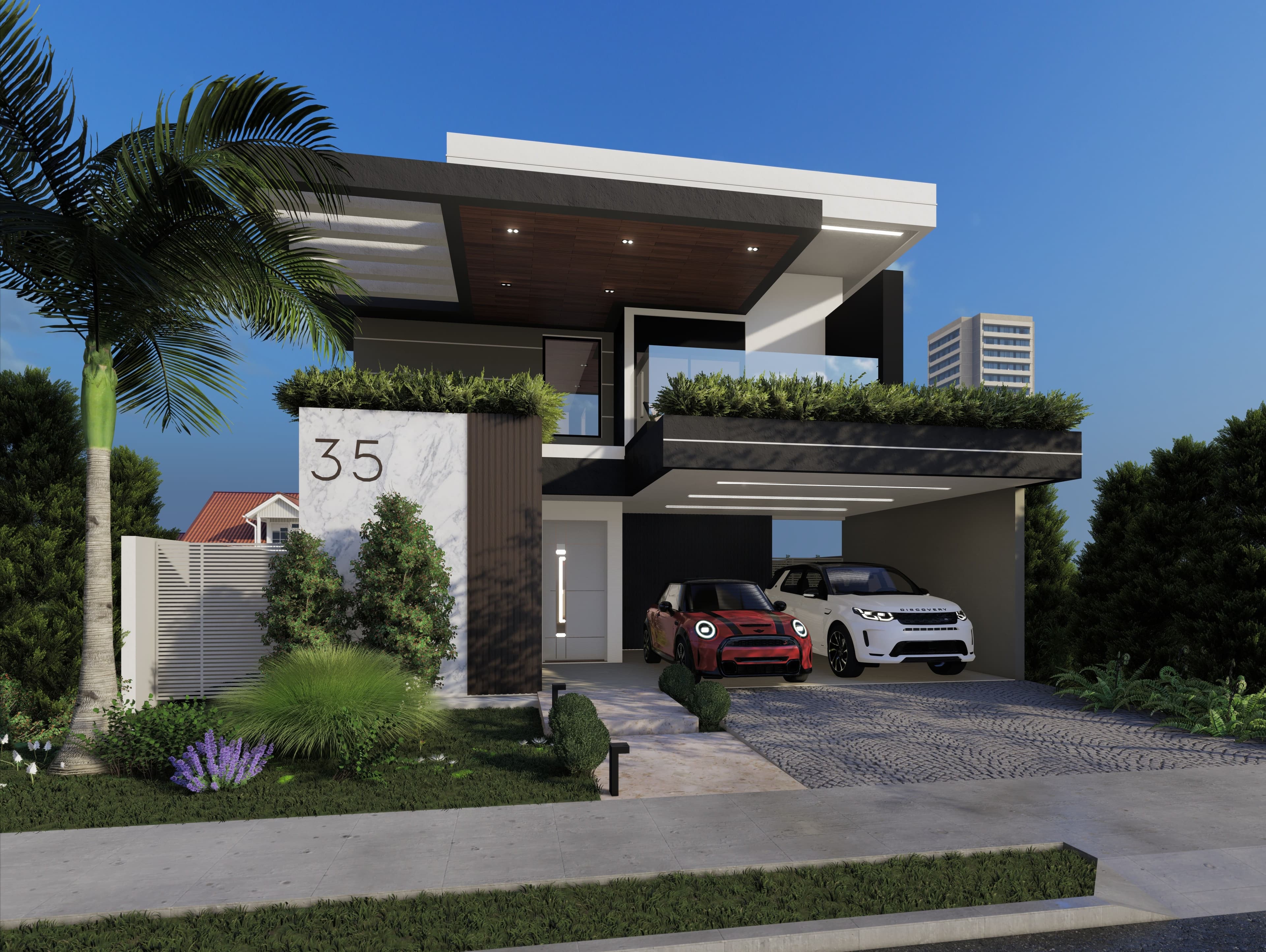 P027 - Projeto Sobrado Conectado 4 Quartos 3 Suítes com Gourmet – 238m² — foto 1