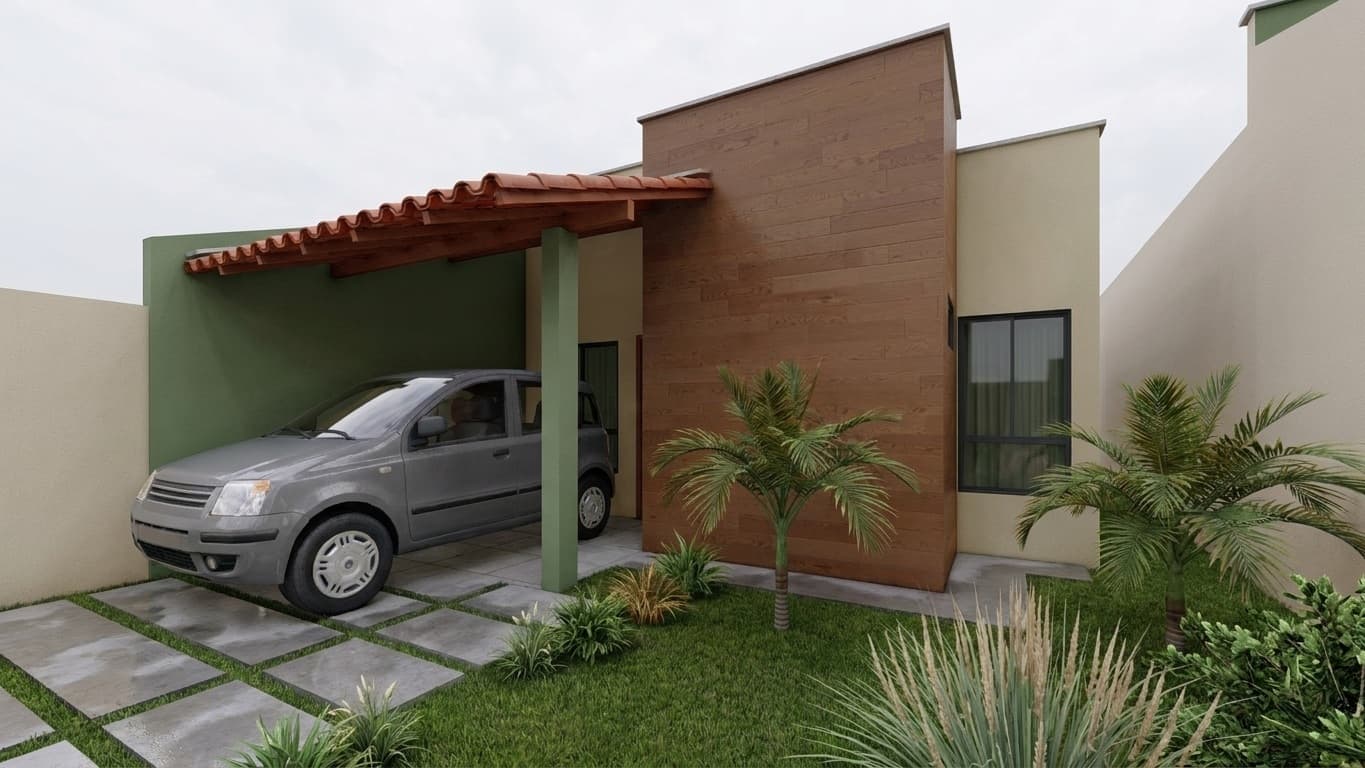 P142 - Projeto Casa Térrea 3 Quartos 1 Suíte 60m² | Lote 7x20 — foto 1