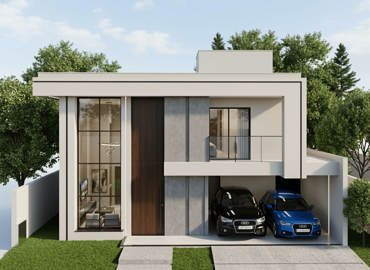 P033 - Projeto Casa Duplex 3 Suítes com Gourmet e Garagem – 190m² | Lote 12x24 — foto 1
