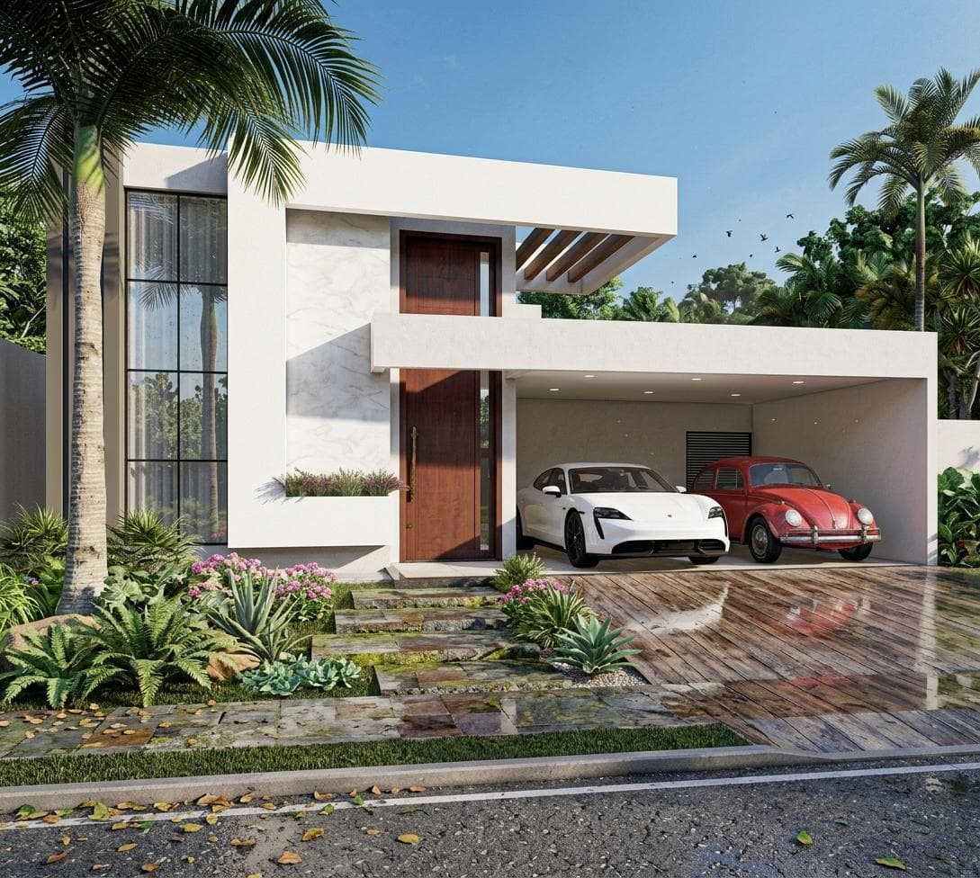 P016 - Projeto Casa Térrea Intimista 3 Quartos – 183m² | Lote 12x27 — foto 1