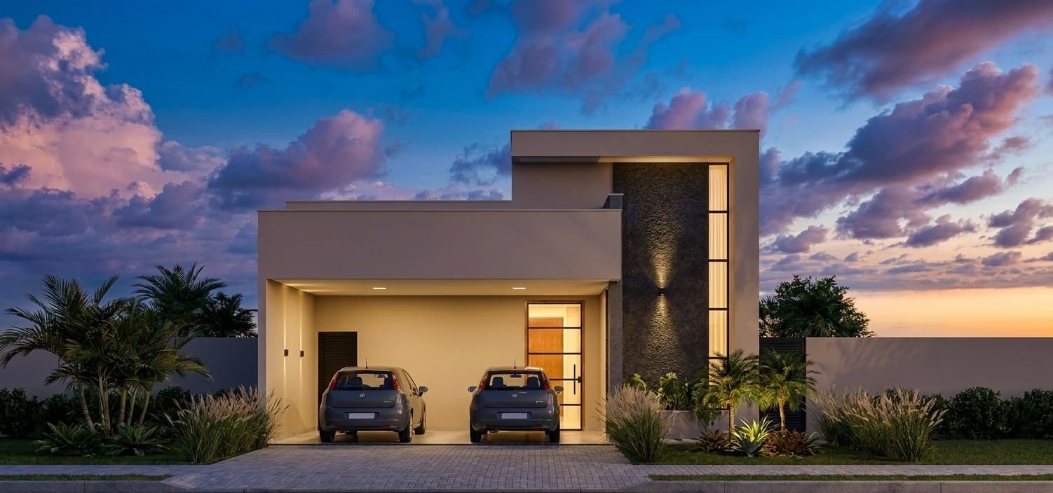 P165 - Projeto Casa Térrea 4 Quartos 2 Suítes 143m² — foto 1