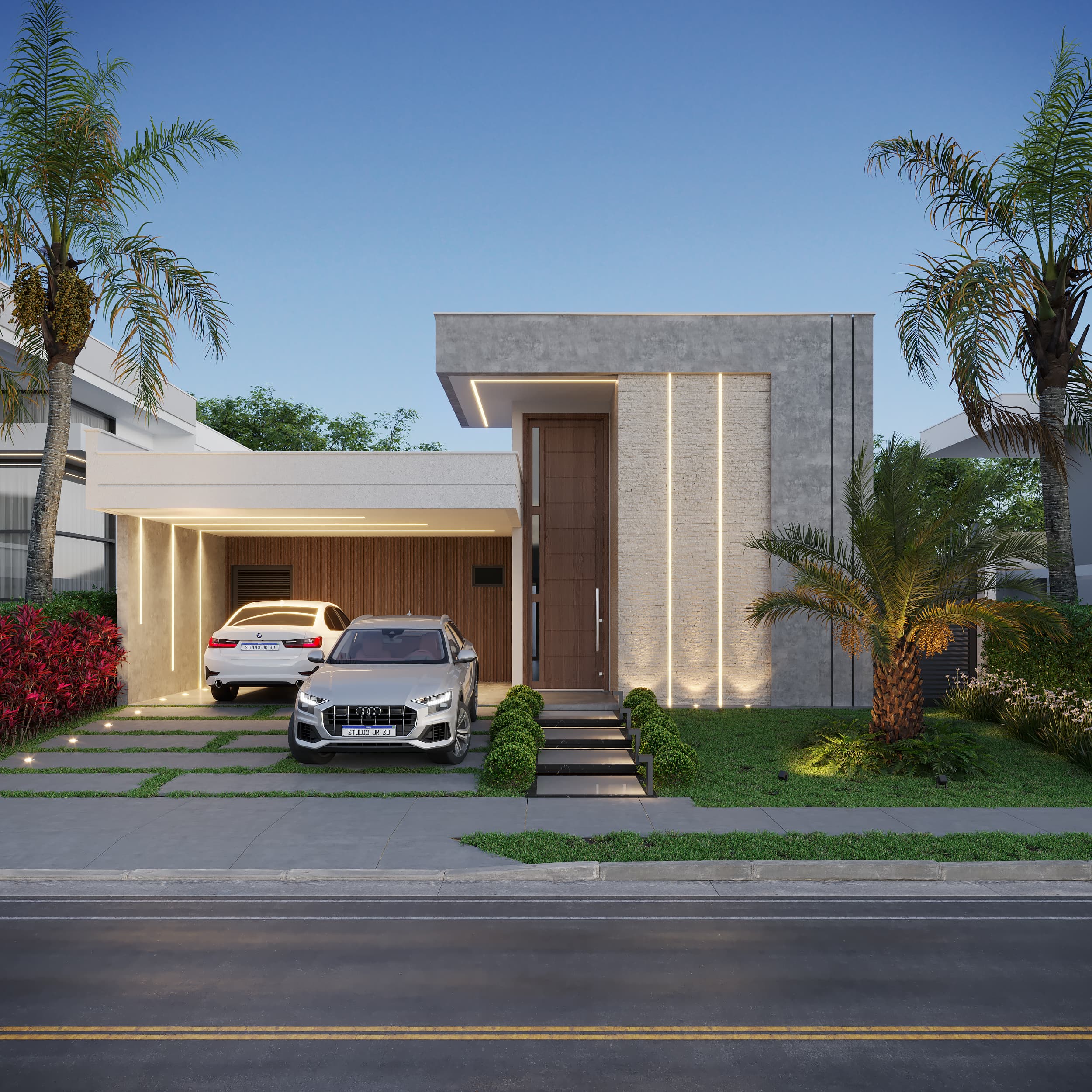 P012 - Projeto Casa Térrea Modular 3 Quartos – 171m² | Lote 12x27 — foto 1