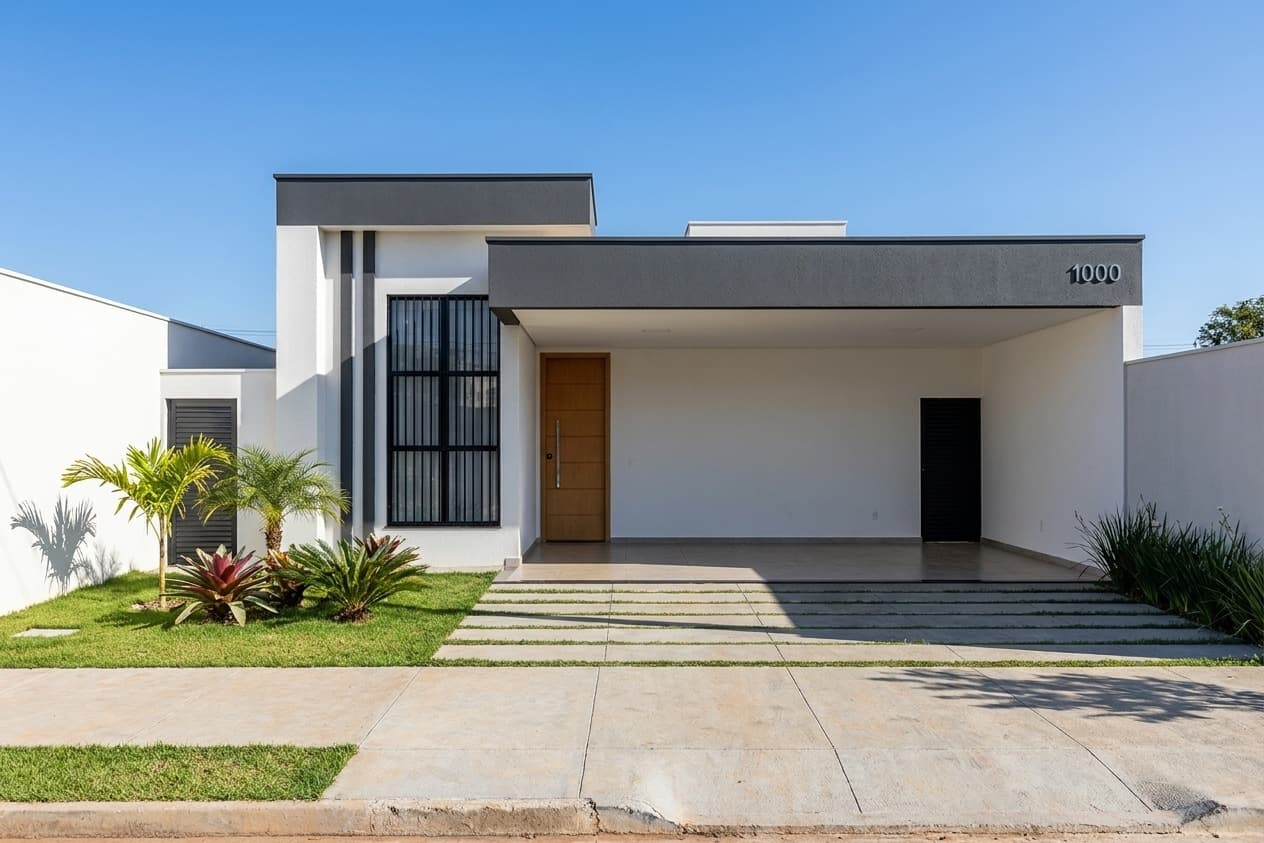 P106 - Casa Térrea MCMV 80m² Lote 12x25 - Projeto Pronto Minha Casa Minha Vida