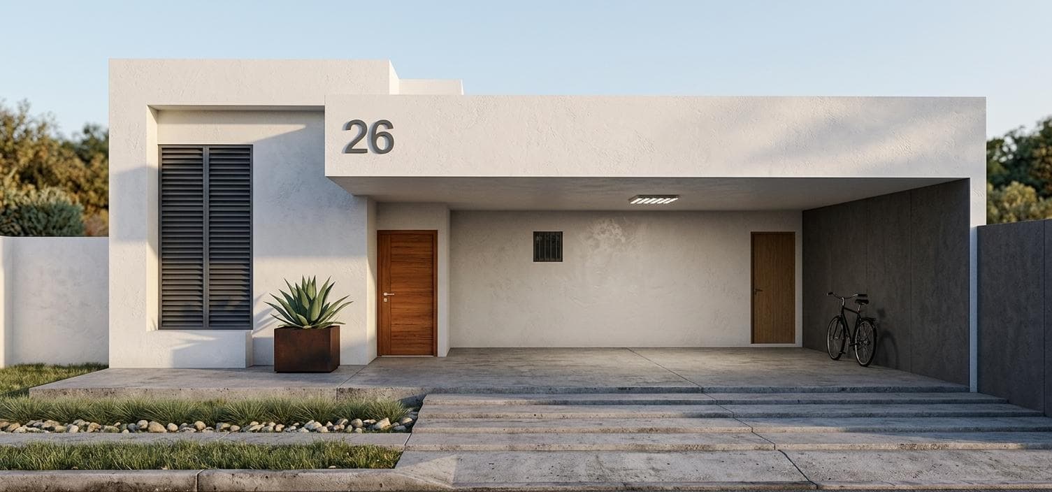 P111 - Casa Térrea MCMV 83m² Lote 15x30 - Projeto Pronto Minha Casa Minha Vida