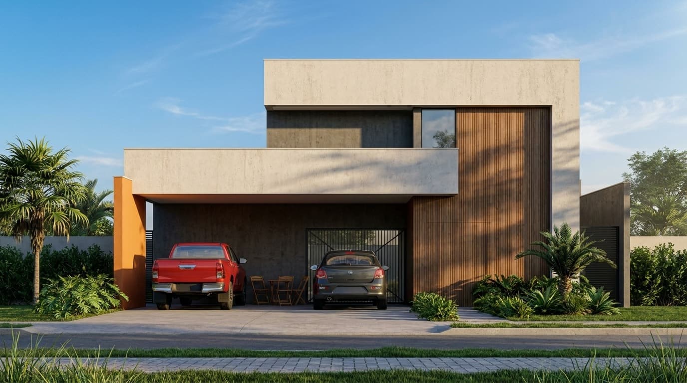 P079 - Casa Térrea Moderna 2 Suítes Piscina Garagem 2 Carros 186m² - Lote 12x28