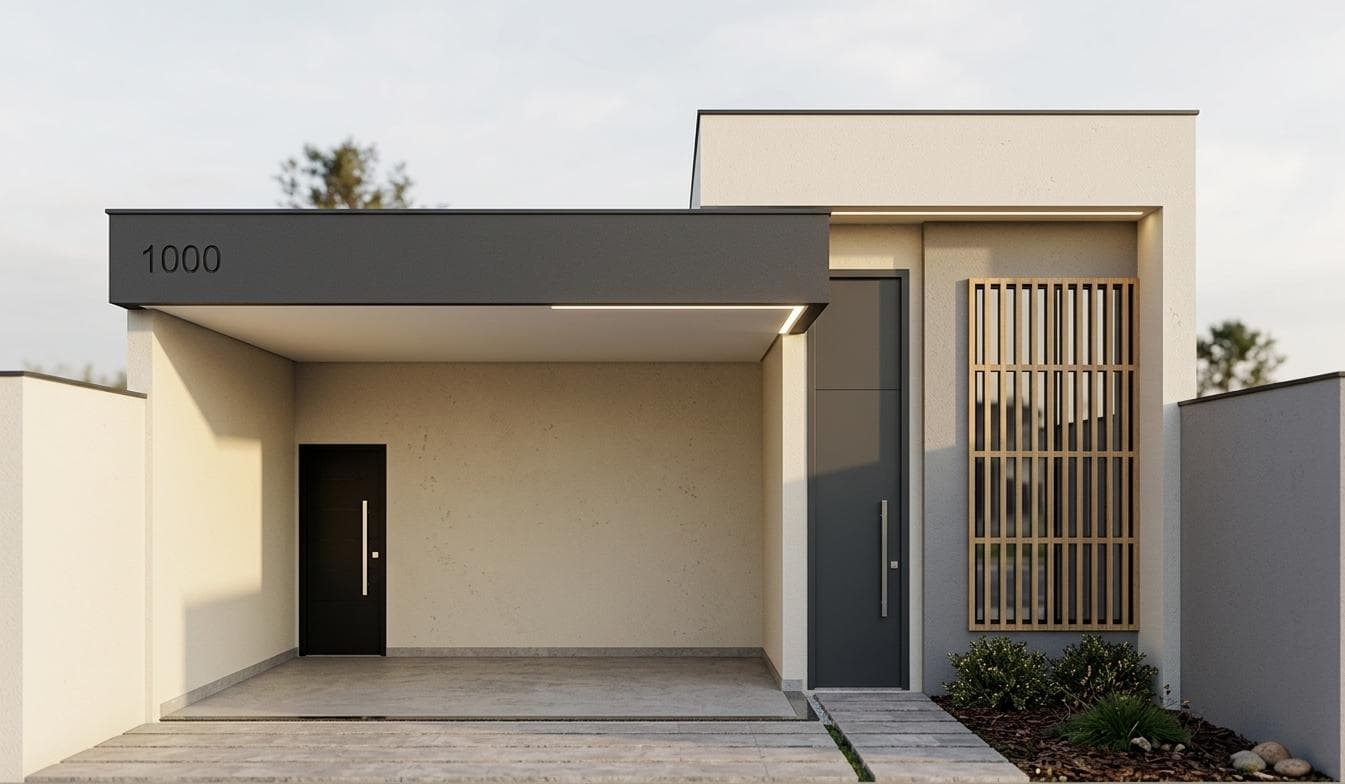 P135 - Casa Térrea MCMV 63m² Lote 9x20 - Projeto Pronto Minha Casa Minha Vida