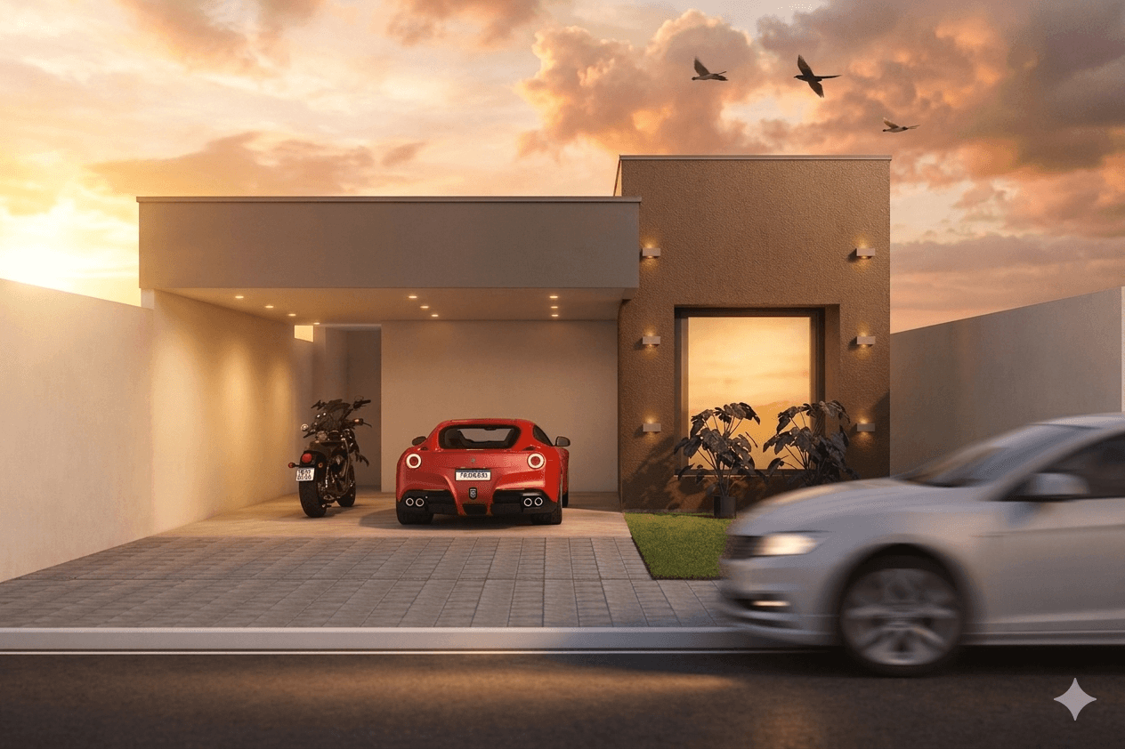P036 - Projeto Casa Térrea 3 Quartos 1 Suíte com Planta Humanizada – 110m² — foto 1