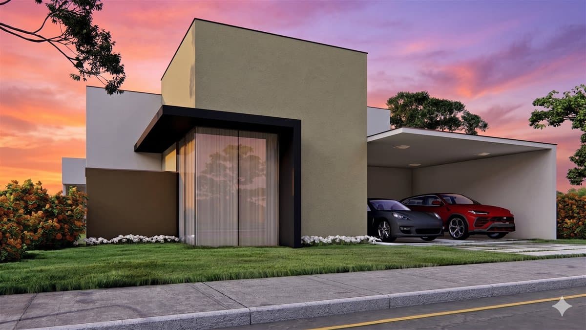 P054 - Projeto Casa Térrea Residencial com Renders Lumion 3D – Projeto Completo